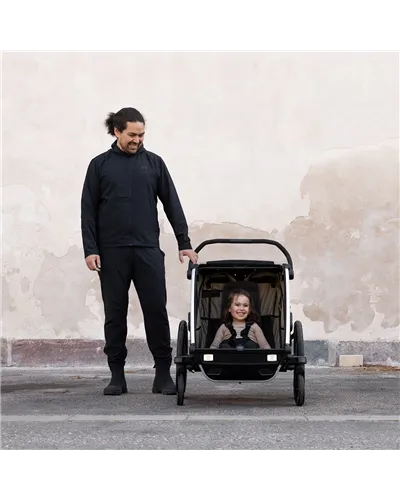 Thule Bike Trailer for Kids Chariot Cross 2 - 1 Seat, Dark Slate