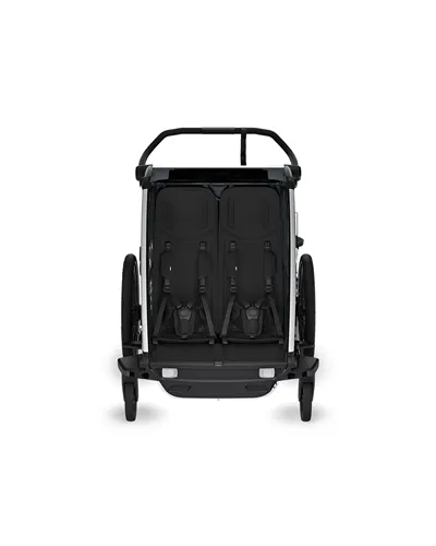 Thule Bike Trailer for Kids Chariot Cross 2 - 2 Seat, Dark Slate