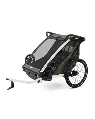 Thule Bike Trailer for Kids Chariot Lite - 2 Seat, Vintage Green