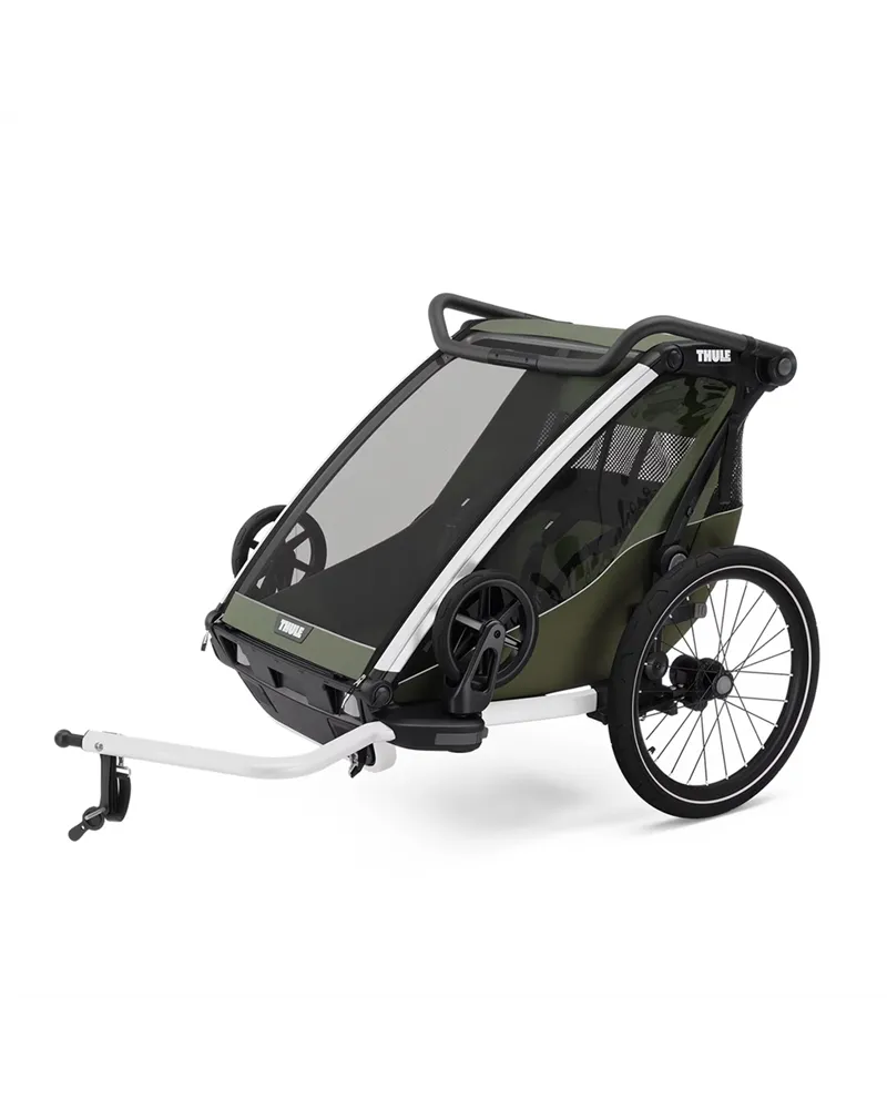 Thule Bike Trailer for Kids Chariot Lite - 2 Seat, Vintage Green