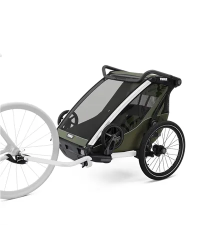 Thule Bike Trailer for Kids Chariot Lite - 2 Seat, Vintage Green