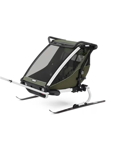 Thule Bike Trailer for Kids Chariot Lite - 2 Seat, Vintage Green