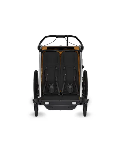 Thule Bike Trailer for Kids Chariot Sport 2 - 2 Seat, Natural Gold