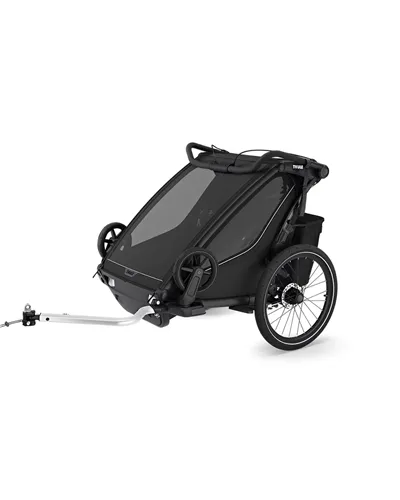 Thule Bike Trailer for Kids Chariot Sport 2 - 2 Seat, Black