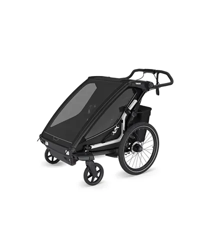 Thule Bike Trailer for Kids Chariot Sport 2 - 2 Seat, Black