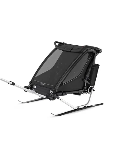 Thule Bike Trailer for Kids Chariot Sport 2 - 2 Seat, Black