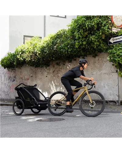 Thule Bike Trailer for Kids Chariot Sport 2 - 2 Seat, Black