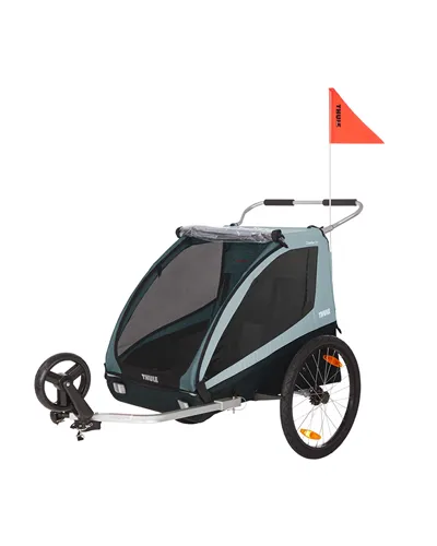 Thule Bike Trailer for Kids Coaster XT - 2 Seat, Blue
