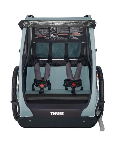 Thule Bike Trailer for Kids Coaster XT - 2 Seat, Blue