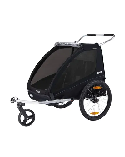 Thule Bike Trailer for Kids Coaster XT - 2 Seat, Black