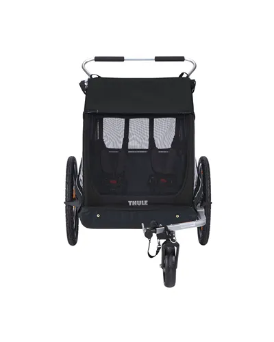 Thule Bike Trailer for Kids Coaster XT - 2 Seat, Black