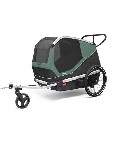 Thule Bike Trailer for Dogs Bexey - Size L, Hazy Green