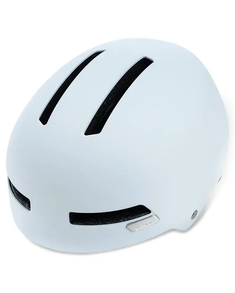 Cube Dirt 2.0 Commute Cycling Helmet, Matt White/Grey