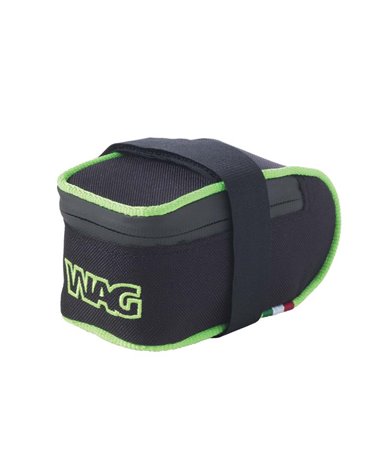 Wag Saddle Bag MTB Cordura, Black Colour With Green Fluo Insert