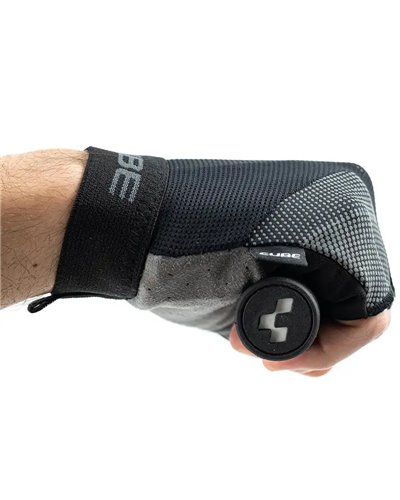 Cube CMPT Pro Short Finger Cycling Gloves, Black