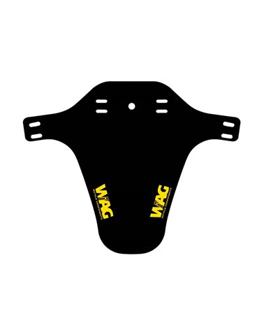 Wag Parafango Anteriore per Forcella Nero con Logo Wag Giallo