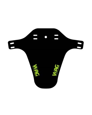 Wag Front Madguard For Fork, Black With Green Logo Wag