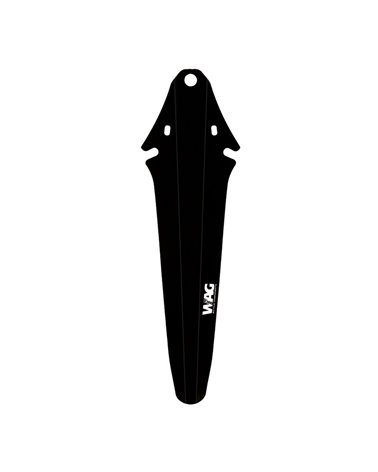 Wag Preformed Front Madguard For Saddle, Black With White Logo Wag
