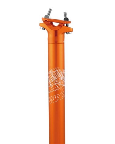 Wag Seat Post 31.6 X 350mm Wag Orange Color