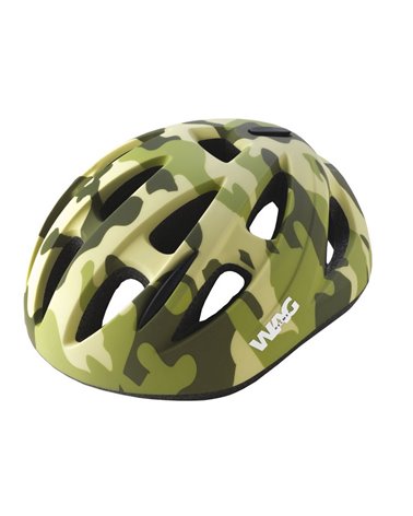 Wag Sky Helmet For Kids, Size Xs. Camouflage Green, Mat Finish.