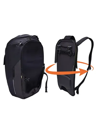 Thule Zaino/Borsa Bici per Portapacchi Paramount Hybrid 26 Litri, Nero
