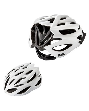 Wag Helmet For Adults Neutron, In-Mould, Size M, White And Black Colour