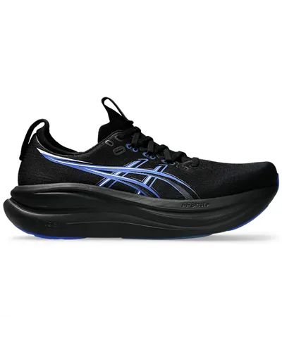 Asics Gel-Nimbus 27 Scarpe Running Uomo, Black/Neon Blue