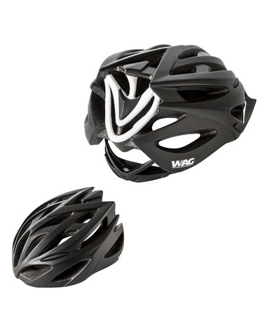 Wag Helmet For Adults Neutron, In-Mould, Size L, Black And White Colour