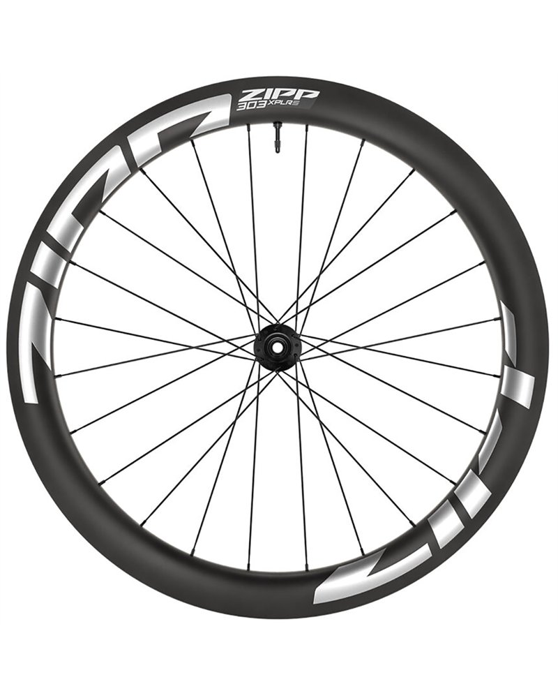 Zipp 303 XPLR S Carbon Front Wheel Tubeless Ready Disc Brake, White MY26 (B1)