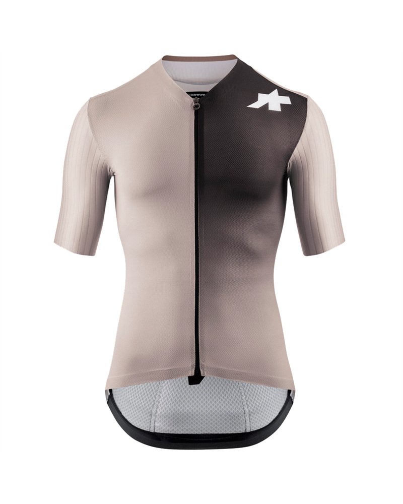Assos Equipe RS S11 Men's Short Sleeve Full Zip Cycling Jersey, Dune Sand