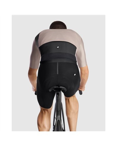 Assos Equipe RS S11 Men's Short Sleeve Full Zip Cycling Jersey, Dune Sand