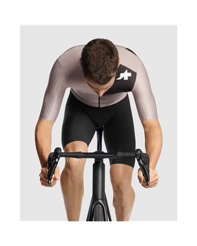 Assos Equipe RS S11 Maglia Maniche Corte Uomo Full Zip, Dune Sand