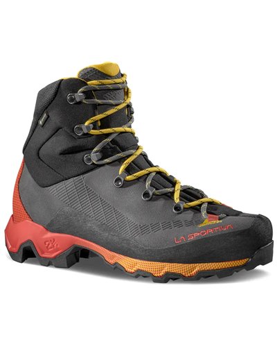 La Sportiva Aequilibrium Trek GTX Gore-Tex Scarponi Trekking Uomo, Carbon/Yellow
