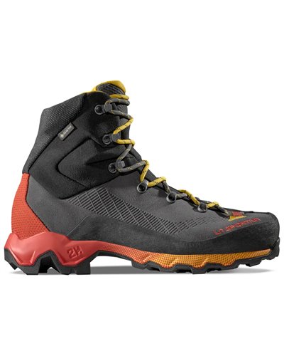 La Sportiva Aequilibrium Trek GTX Gore-Tex Men's Hiking Boots, Carbon/Yellow
