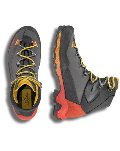 La Sportiva Aequilibrium Trek GTX Gore-Tex Men's Hiking Boots, Carbon/Yellow