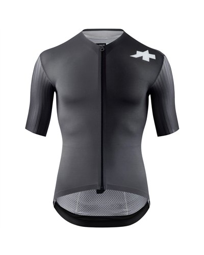 Assos Equipe RS S11 Men's Short Sleeve Full Zip Cycling Jersey, Precision Graphite