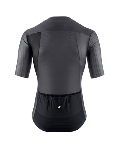Assos Equipe RS S11 Men's Short Sleeve Full Zip Cycling Jersey, Precision Graphite