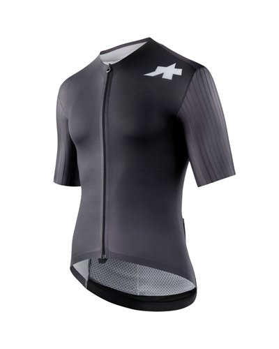 Assos Equipe RS S11 Men's Short Sleeve Full Zip Cycling Jersey, Precision Graphite
