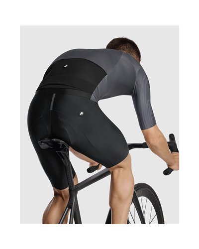 Assos Equipe RS S11 Men's Short Sleeve Full Zip Cycling Jersey, Precision Graphite