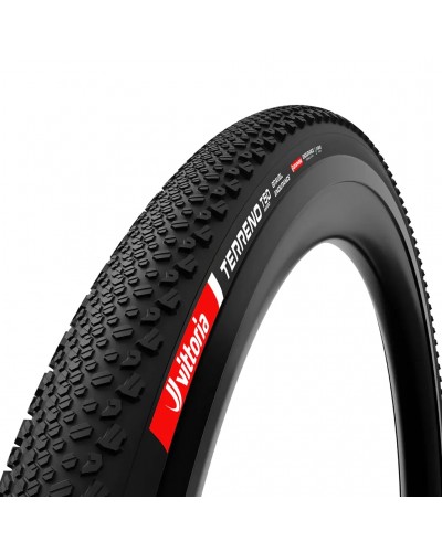 Vittoria Terreno T50 Mixed 50-622/700x50c Gravel Endurance TLR G2.0 Tubeless Ready Tire e-Bike Ready, Full Black