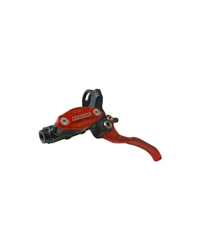 Braking Coppia Freni a Disco RM4 - Tubo in Kevlar Nero Ø 5 mm - Rosso