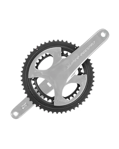 Campagnolo Chainring Pair Super Record/Record Wireless BCD 121-88 mm Asymmetric 4-Bolts 2X13S - 54-39 T Black