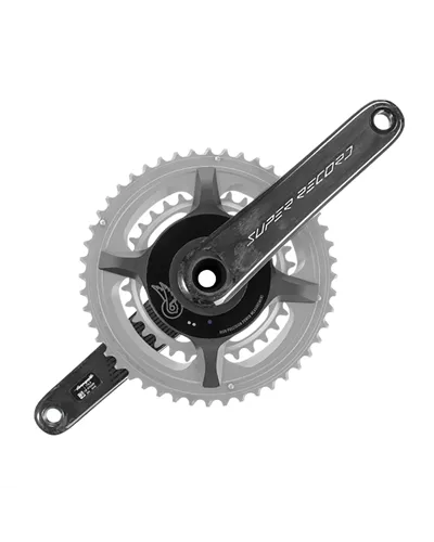 Campagnolo Crankarms Power Meter Super Record Wireless Carbon QCK-Tech TI 2X13S - 170 mm, Black