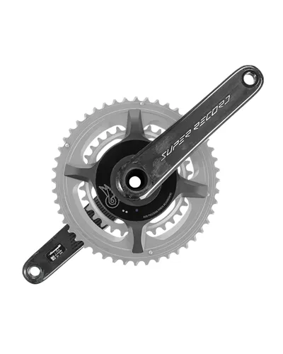 Campagnolo Crankarms Power Meter Super Record Wireless Carbon QCK-Tech TI 2X13S - 175 mm, Black