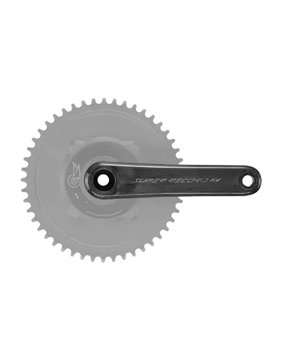 Campagnolo Crankarms Power Meter Super Record X Wireless Carbon QCK-Tech TI 1X13S - 175 mm, Black