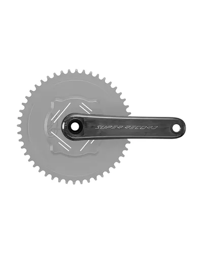 Campagnolo Crankarms Super Record Wireless Carbon QCK-Tech TI 1X13S - 172.5 mm, Black