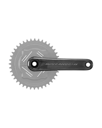 Campagnolo Crankarms Super Record X Wireless Carbon QCK-Tech TI 1X13S - 170 mm, Black