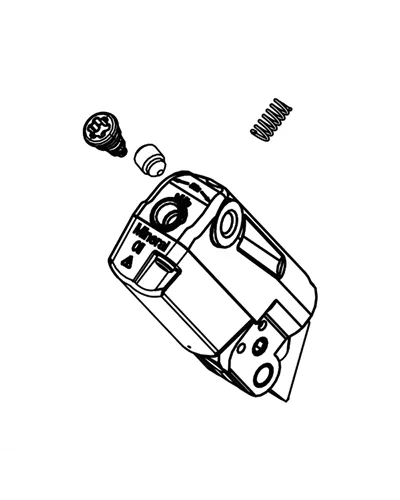 Campagnolo Master Cylinder and Spring (without Screw of the Hose) for Hydrauilc Disc Brake Ergopower Ekar 13S, Super Record 12S,