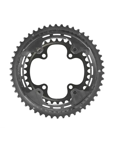 Campagnolo Kit Ultra Carbon Chainrings For Super Record Wireless - BCD 121 Asymmetric 4-Bolt - 2X13S - 50+34 T Black