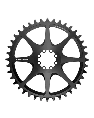Cane Creek Chainring Sram T-Type 8-Bolt Direct Mount 1X12V - 38 Theeth, Black, 3 mm Offset
